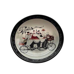 Certified International Paris, France Hand-Painted Serving Bowl French Inspired